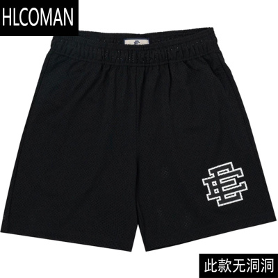 HLCOMANEE美式健身短裤肌肉型男运动四分裤欧美明星同款网眼透气沙滩短裤