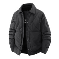 羽绒服男士冬季新款潮流百搭翻领工装保暖时尚潮流面包服男装外套