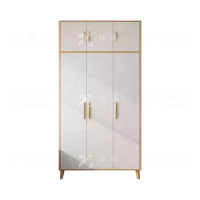 臻远ZY4022362简约木质衣柜加高顶柜衣服收纳柜 三门无抽