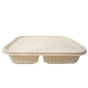 特昂优选 一次性餐盒(四格1200ml 200个/箱)