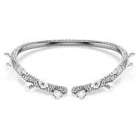 Swarovski白色简锁骨链闪钻设计轻奢百搭女款项链