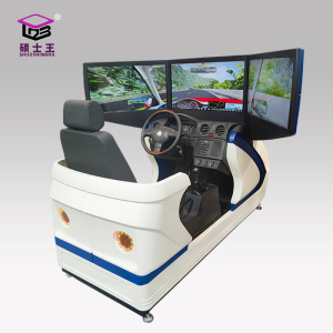 硕士王 SHUOSHIWANG 三屏汽车驾驶模拟器主被动式通用运输车驾驶训练模拟器