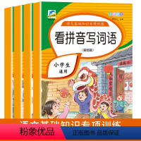 [一二三年级适用]语文专项训练全4册 小学通用 [正版]全4册看图写话一年级每日一练一年级上下册看拼音写词语一二年级看图