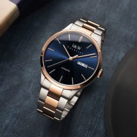 瑞士爱沃驰I&W CARNIVAL手表男表全自动机械表 男士进口机芯防水钢带男款手表正品腕表防水商务530G