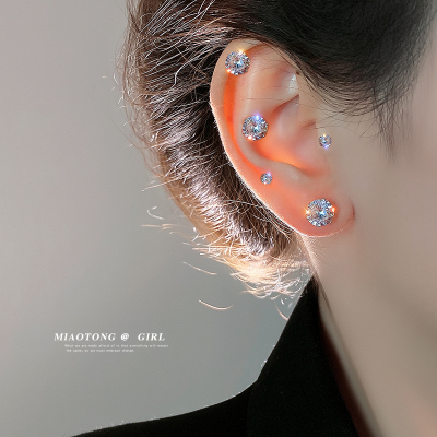 耳蜗钉无耳洞耳钉磁吸耳夹女耳骨夹男耳饰耳窝钉吸铁石耳骨钉送女朋友老婆情人节七夕生日礼物