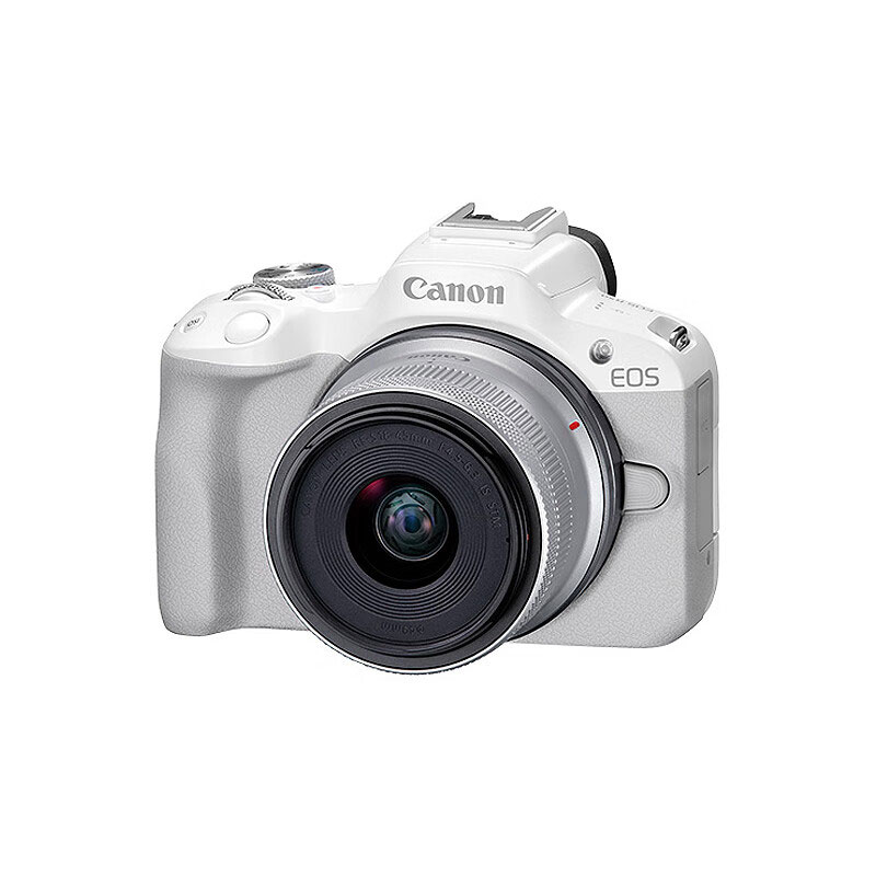 佳能(Canon)EOS R50 18-45 r50套机白色半画幅微单相机 APS-C 防抖视频vlog高清相机白色