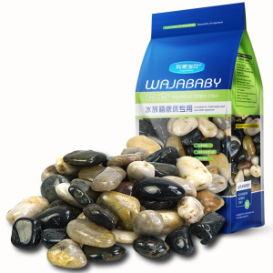 鱼缸石头鱼缸装饰石雨花石鹅卵石头石子 1公斤装10-30mm 默认尺寸