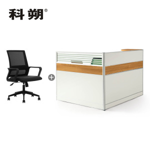 科朔 办公桌职员桌员工桌简约写字台L型屏风办公桌1.4米KSL2020T