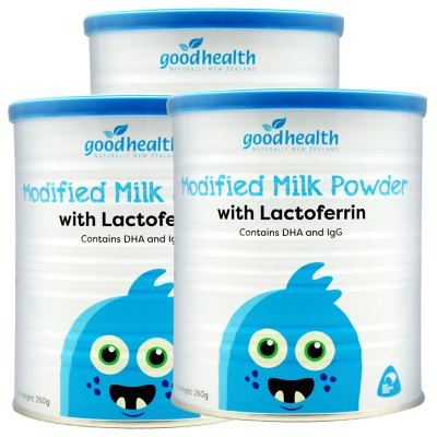 goodhealth好健康新西兰进口乳铁蛋白调制乳粉260g/罐X3罐含乳清蛋白粉免疫球蛋白牛初乳粉儿童孕妇成人营养品