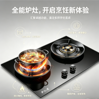 金龍燃气灶JZT-C1(B102)钢化玻璃面板全铜火盖经久耐用聚能炉架