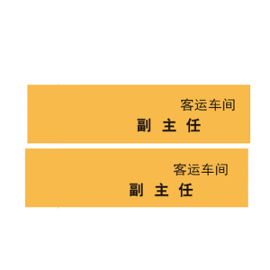 涵雅思 金属胸牌 70*20mm个