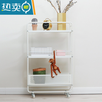 敬平厨房夹缝收纳卫生间浴室窄缝可移动架子落地超窄小推车置物架
