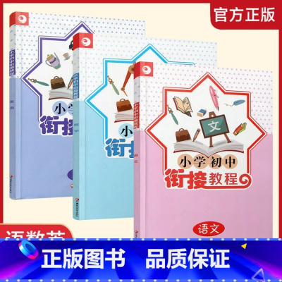 [正版]2024年 小学初中衔接教程套装 语文数学英语共3本 小升初衔接 初中入门指导 江苏凤凰教育出版社