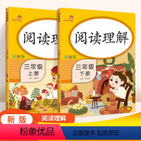 [正版]阅读理解训练三年级上下册2本 人教版 RJ版课外阅读乐学熊三年级上下册 语文阶梯阅读理解训练专项训练小学3年级