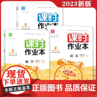 2023春新版六年级下册课时作业本小学数学语文英语全套人教版苏教版译林通城学典6年级下江苏专用练习册同步训练随堂练一课一