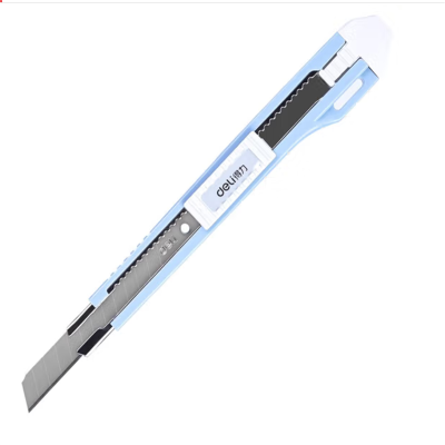 得力(deli)美工刀小号开箱器金属锌合金樱花迷你裁纸拆快递随身 2031 22把起售