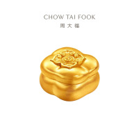 周大福传承系列柿子事事如意足金投资金摆件男女送礼(约:10g计价)IF2152