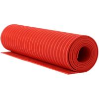 中锦科技 绝缘垫 红色条纹5mm*1m*10m 卷
