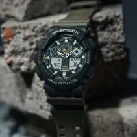 CASIO官方旗舰店卡西欧手表男款G-SHOCK正品限量户外休闲潮流大表盘运动防水电子石英日韩男表GA-100TU