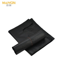 迈援 黑色手提背心式垃圾袋 双面3.5丝 48*70cm 50只 组