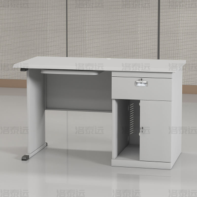 洛泰远 钢制办公桌职员桌员工桌学生写字台1.4米F款