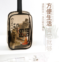 家柏饰(CORATED)网红化妆包ins风火小便携女旅行大容量洗漱包品收纳袋透明防水