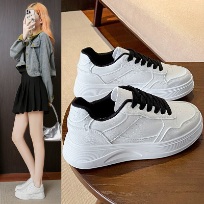 秋季新款ins韩版透气小白鞋女学生厚底百搭休闲运动板鞋G986