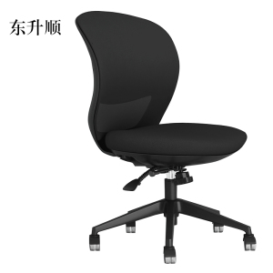 东升顺工作椅电脑椅人体工学升降转椅写字椅黑框黑网(无扶手款)