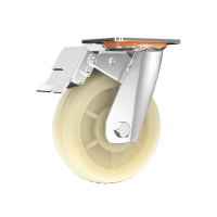 豫众诺 尼龙脚轮 6寸刹车轮 个