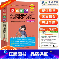 英语 高中通用 [正版]2025新版 图解速记高中英语同步词汇RJ人教版单词本短语语法手册必修选择性必修高一高二高三高考