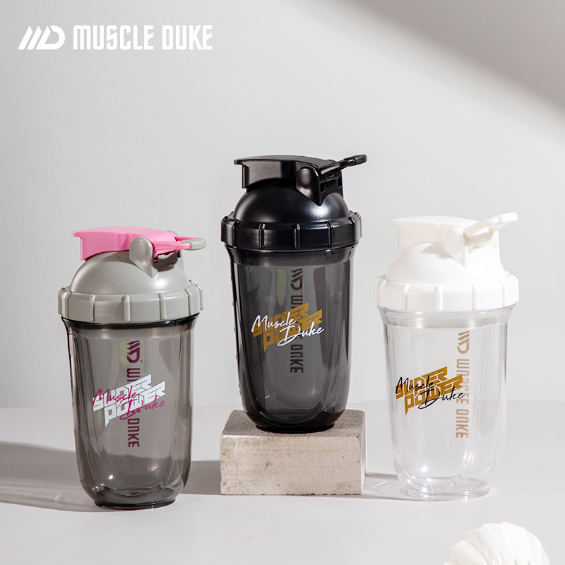 摇摇杯健身蛋白质粉摇杯水杯运动冲泡耐摔食品级杯子-灰色/4208