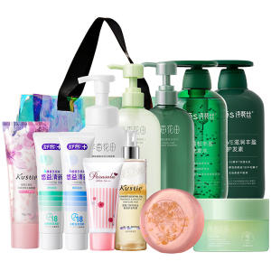半亩花田/蔻斯汀/娜丽丝/诗裴丝/舒客 洗护沐口腔清洁防晒护理 礼包 12件套 1620ml+1290g