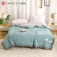 洁丽雅手工包边夏被-清雅JLY-YHE509 规格150x200cm