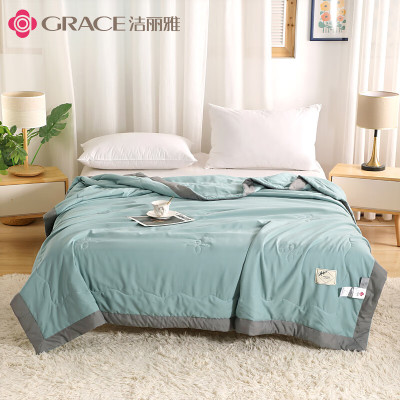 洁丽雅手工包边夏被-清雅JLY-YHE509 规格150x200cm
