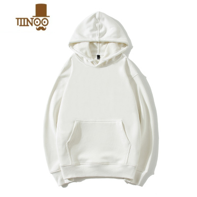 YANXU2023年新款男士加绒加厚卫衣美式高街潮牌纯色长袖外套