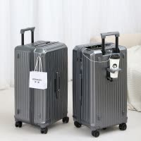 罗恩Ronoen五轮超大容量26寸行李箱带刹车功能减震万向轮PC旅行箱男女学生加厚28寸拉杆箱商务密码箱大号托运皮箱子