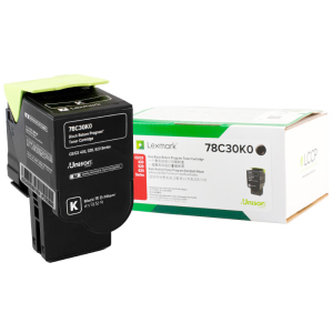 利盟(Lexmark)78C30K0/C0/M0/Y0 碳粉盒