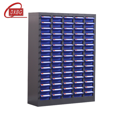 DXBG文件柜零件整理柜抽屉式铁皮柜文件柜75抽蓝色小号抽屉无门标准款