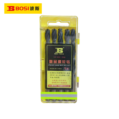 波斯(BOSI) 荧光系列精品麻花钻 10.2mm/5支 盒