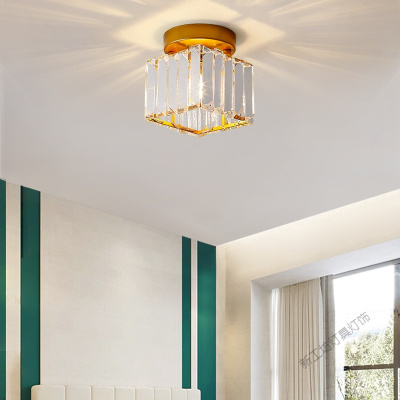 苏宁放心购 北欧阳台灯具水晶过道灯简约现代走廊入户灯创意个性玄关衣帽间灯