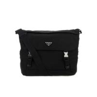 普拉达(PRADA)再生尼龙男士单肩包时尚耐用多功能斜挎包三角徽标