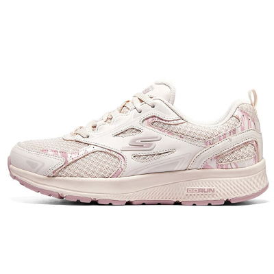 Skechers斯凯奇女鞋新款休闲网面透气运动跑步鞋128270-NAT ZP