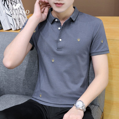 富贵鸟短袖polo衫2021夏季新品男装男士翻领t恤休闲商务韩版体恤T恤男潮流时尚