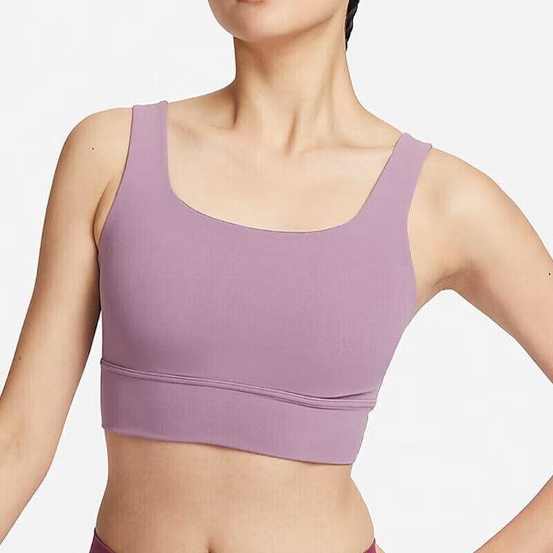 NIKE耐克训练健身休闲弹力紧身速干透气女装运动胸衣DO6620-536 D