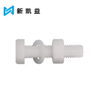 新凯益 尼龙外六角螺栓 M8*20 套