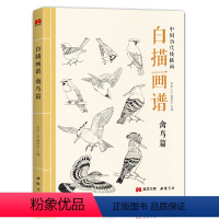 [正版]白描画谱禽鸟篇中国工笔技法画册集书籍入门初自学者零基础教程材成人手绘临摹勾线名家底稿图大全美术绘画