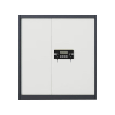 企诺保密柜文件柜铁皮柜员工柜资料柜灰框白门QNGCFO-05DZGW