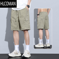 HLCOMAN工装短裤子男士夏季冰丝薄款短裤速干五分休闲裤男生外穿运动中裤
