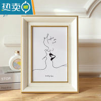 敬平相框摆台6寸7寸8寸10寸5洗照片做成相册画框挂墙定制a4打印加六寸 象牙白 ★7寸挂摆 横竖通用(可放12.7*1