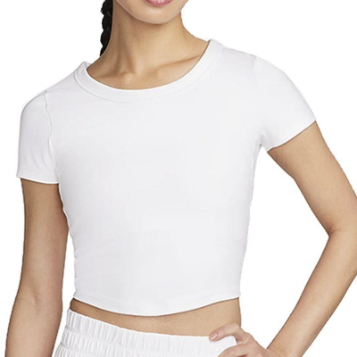 NIKE耐克短袖T恤运动休闲弹力紧身圆领女装FN2805-100 D